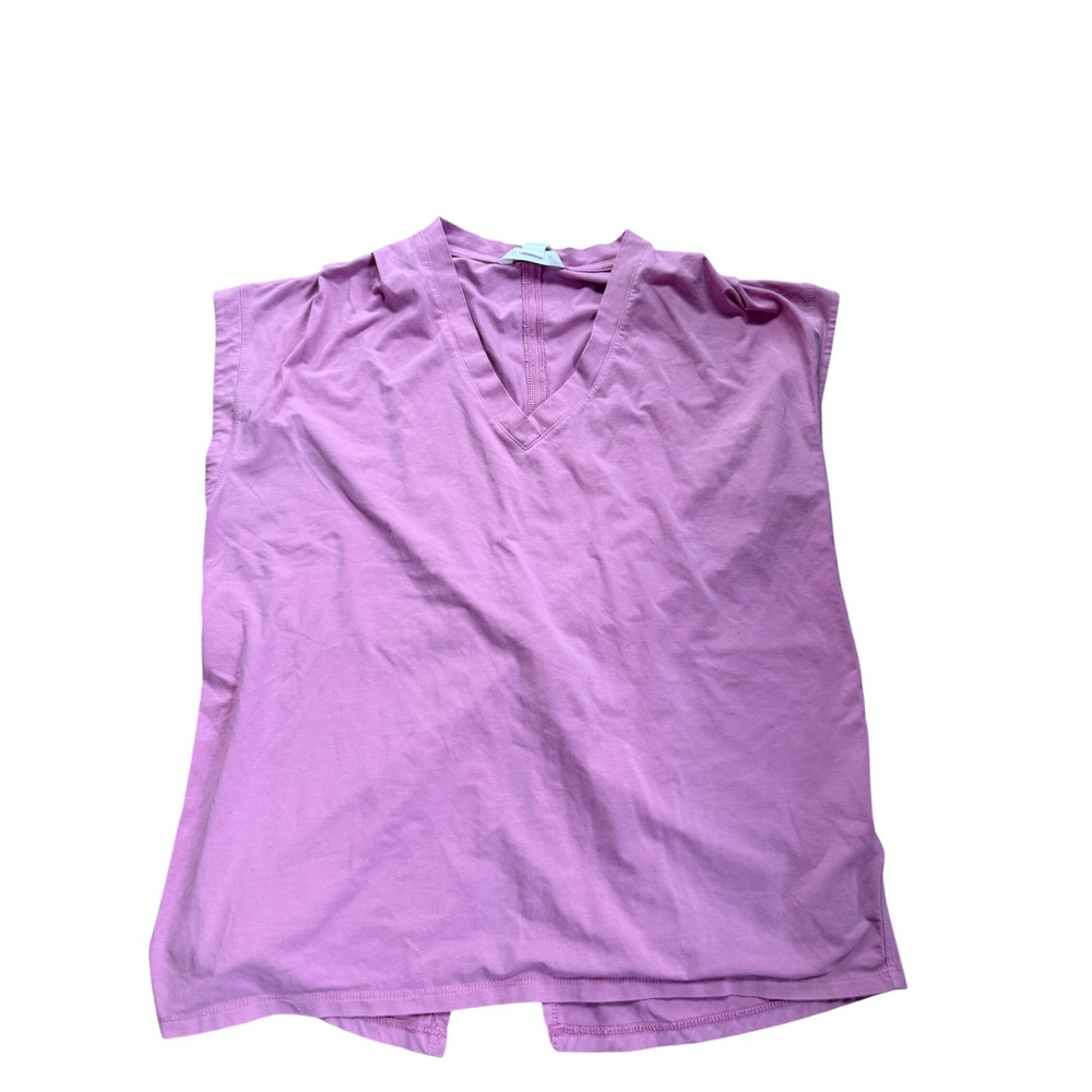Athleta Breezy Twist Back Tank Top Orchid Pink V-Neck Sleeveless‎ Womens Medium